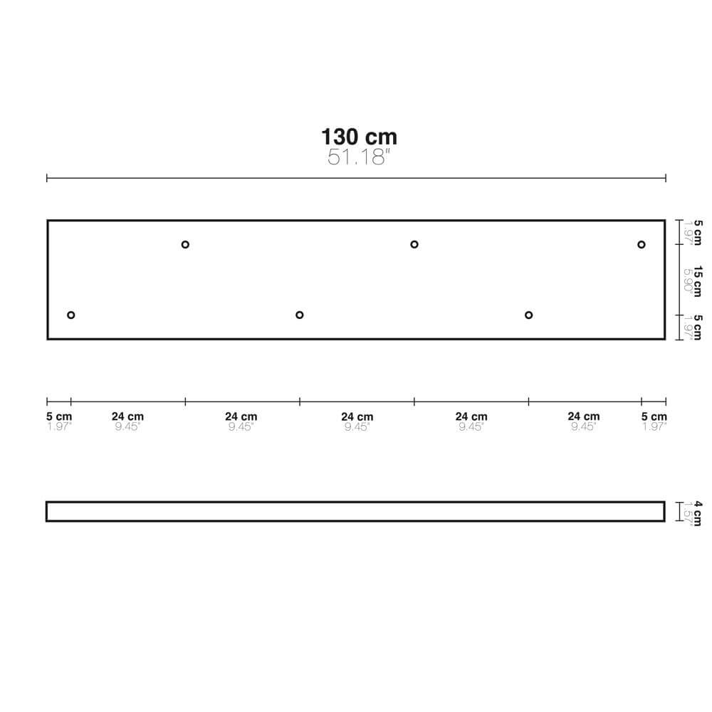Barre di lampade a baldacchino multipli individualmente
