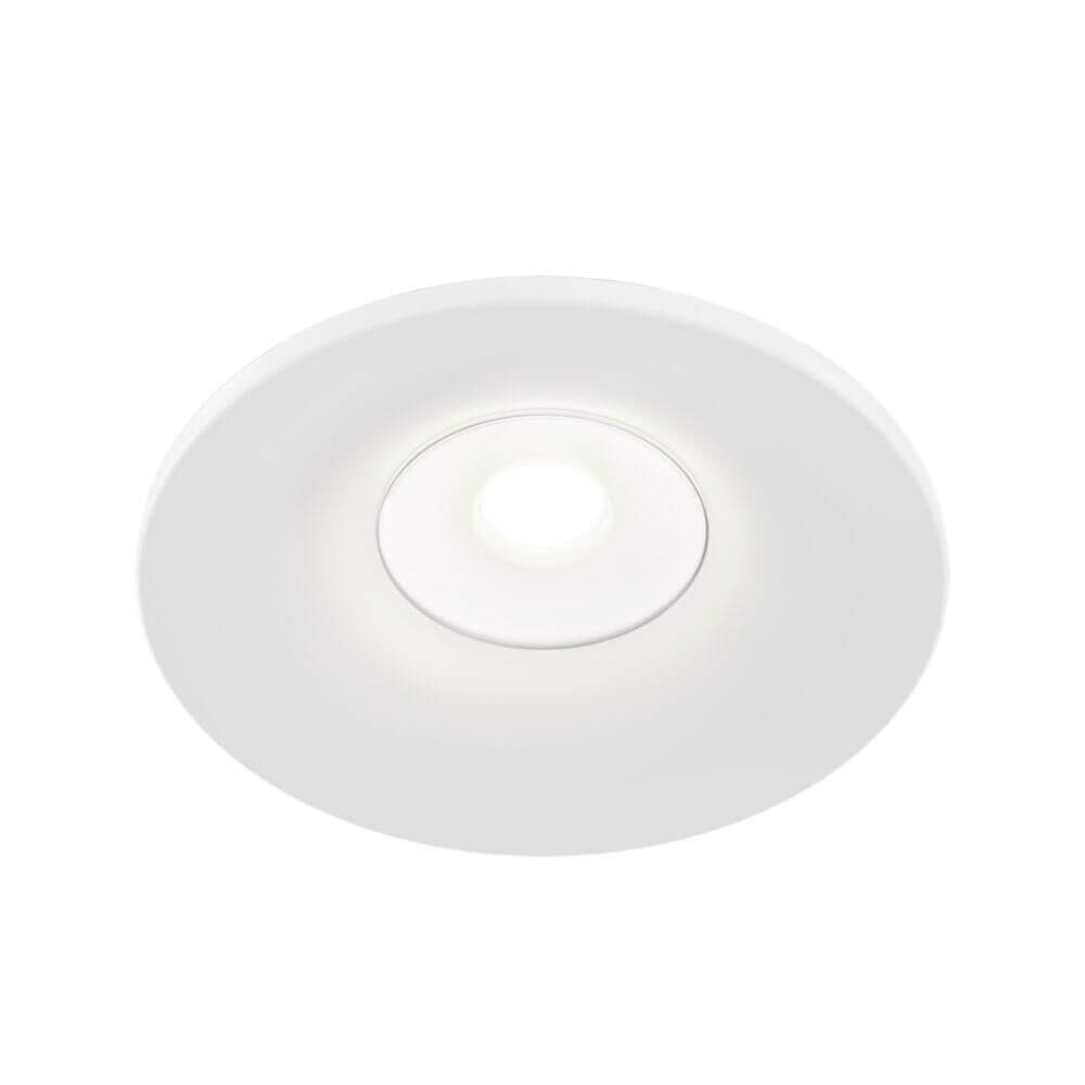Barret Einbauspot rund in Weiß, ideal für moderne Deckeninstallationen und robustes Design.