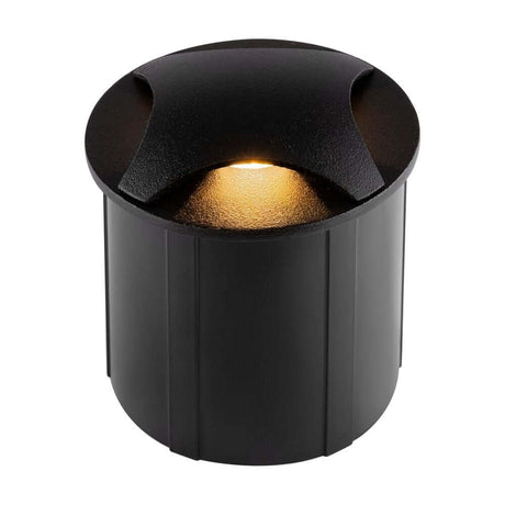 Biscotti LED Außen-Einbauleuchte Schwarz IP65 minimalistisches Design für Außenbereiche.