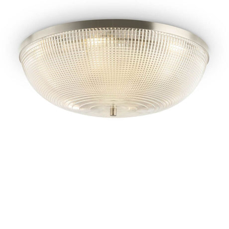 Coupe 6-flammige Deckenlampe aus Glas mit antiker Farbgebung und fakturiertem Glas.