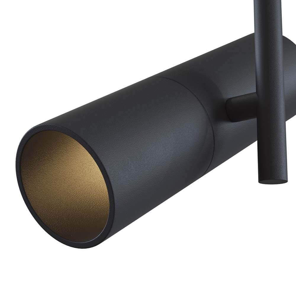 Elti Deckenlampe Spot Light in eleganten Schwarz mit goldener Innenseite für stilvolle Beleuchtung.