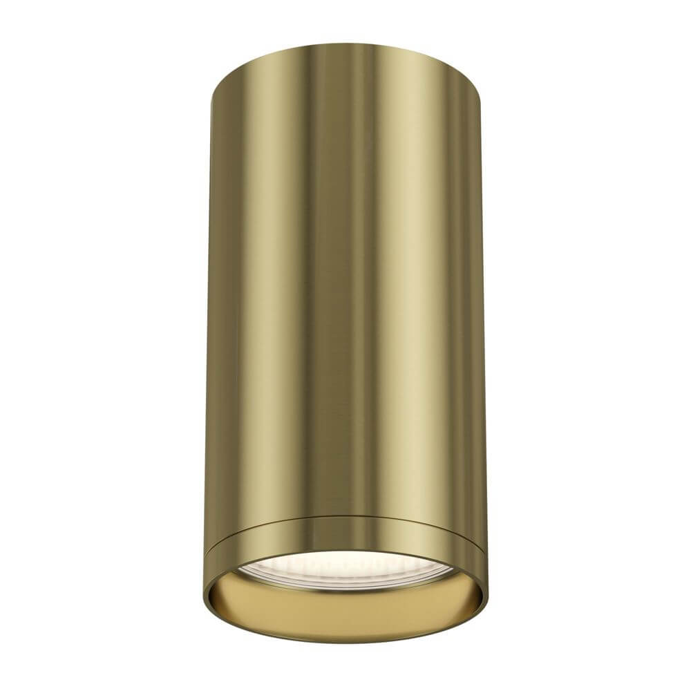 Focus S Deckenstrahler Mini in elegantem Golddesign für stilvolle Beleuchtung.