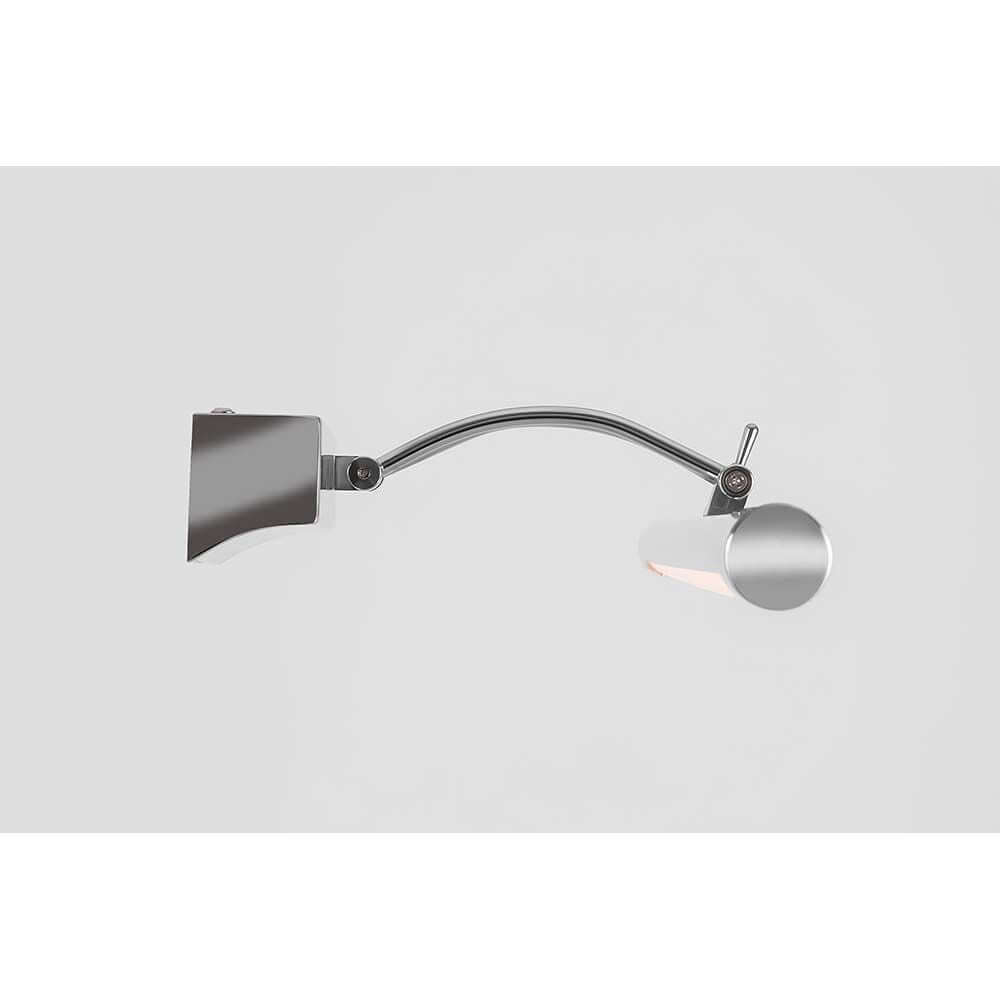 Fino LED Spiegelleuchte mit Metallrahmen und Polycarbonat-Diffusor, elegantes Design für moderne Badezimmer.