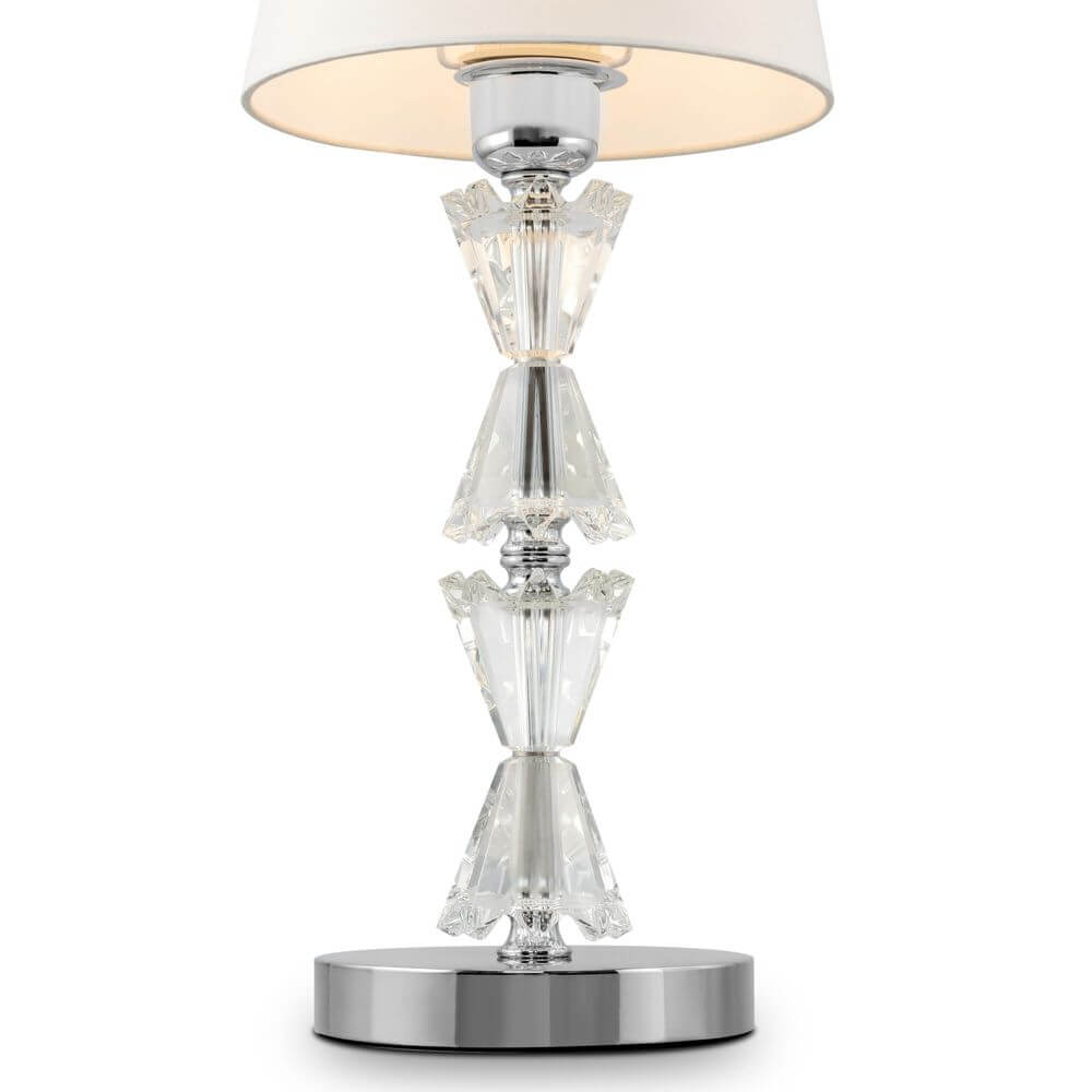 Florero Tischlampe Big mit eleganter Kristallbasis und modernem Design für stilvolle Beleuchtung.