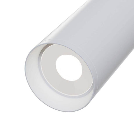 Focus ceiling spotlight metal white – powder-coated aluminium body, adjustable in horizontal and vertical directions.