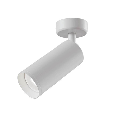 Focus ceiling spotlight metal white - powder-coated aluminium body, horizontally and vertically adjustable.