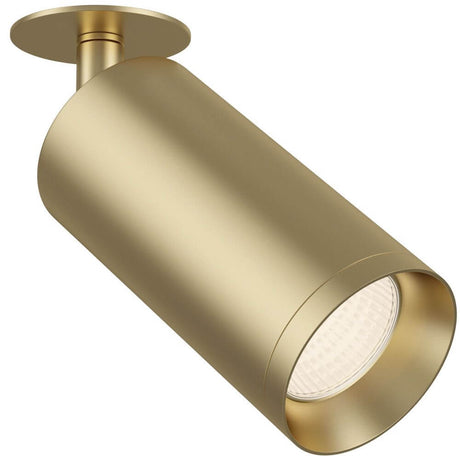 Focus Einbau-Deckenspot 80° in goldene Oberfläche, verstellbar für optimale Lichtausrichtung.