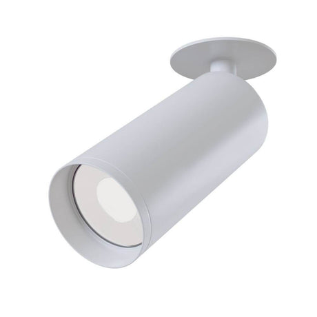 Focus loftslampe af pulverlakeret aluminium, kan drejes vandret 180° og lodret 90°.