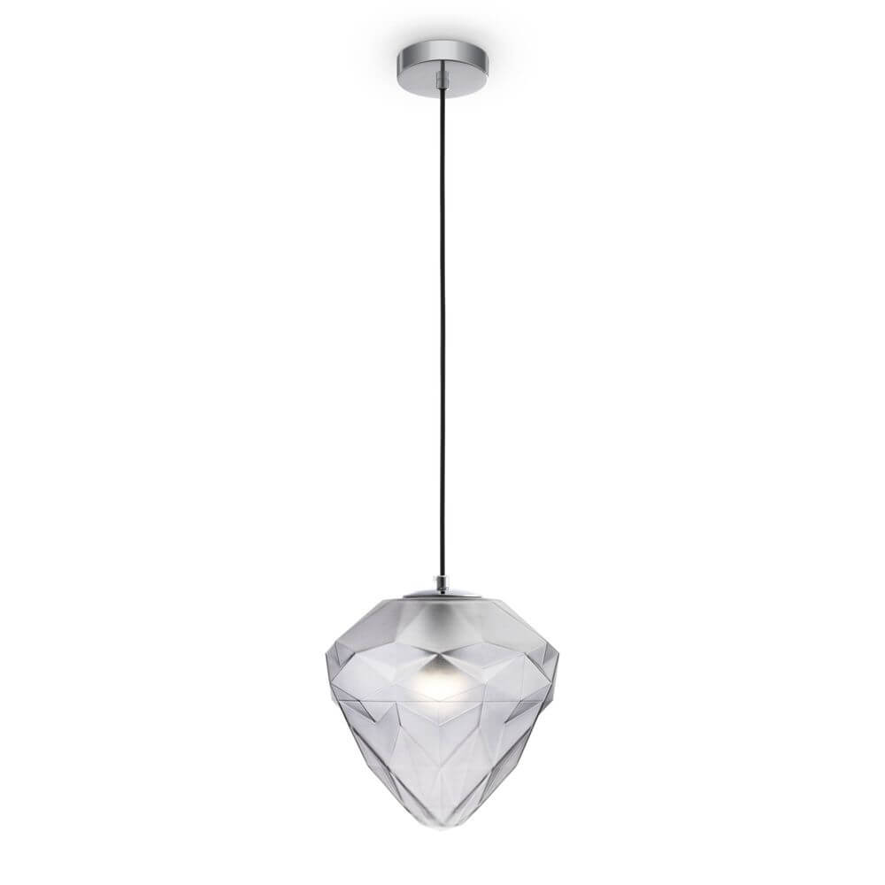 Globo Hängeleuchte Big in diamantform, moderne pendelleuchte mit schlanker Aufhängung.