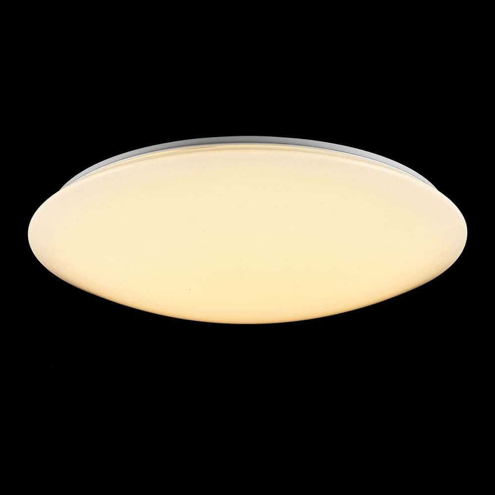 Gloria LED Deckenleuchte Weiß, Acryl-Lampe mit Flimmer-Effekt und regulierbarer Helligkeit.