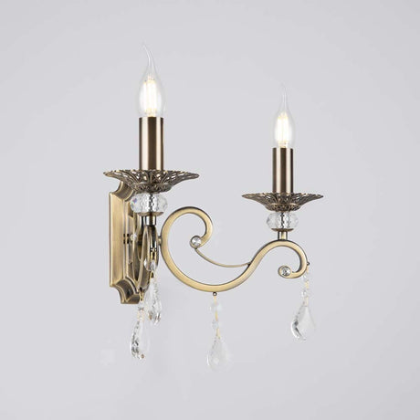 Grace Wandleuchte 2-flg. Messing