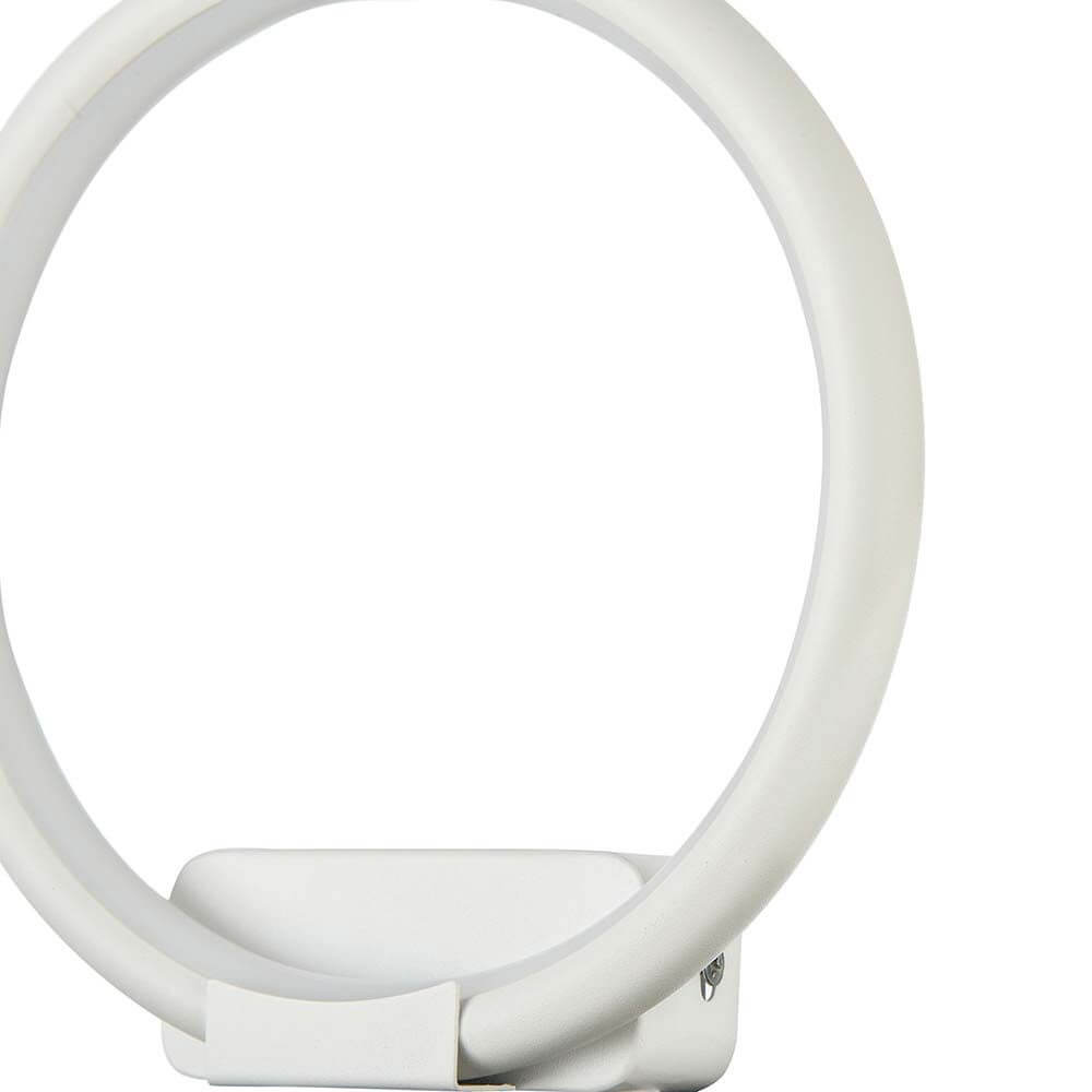 Nola LED Wandleuchte Weiß - moderne Deckenleuchte in Weiß mit LED-Modul und verschiedenen Durchmessern.