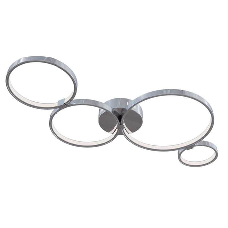 Lampe de plafond Olympia en métal au design moderne avec cadre en métal et module LED intégré.