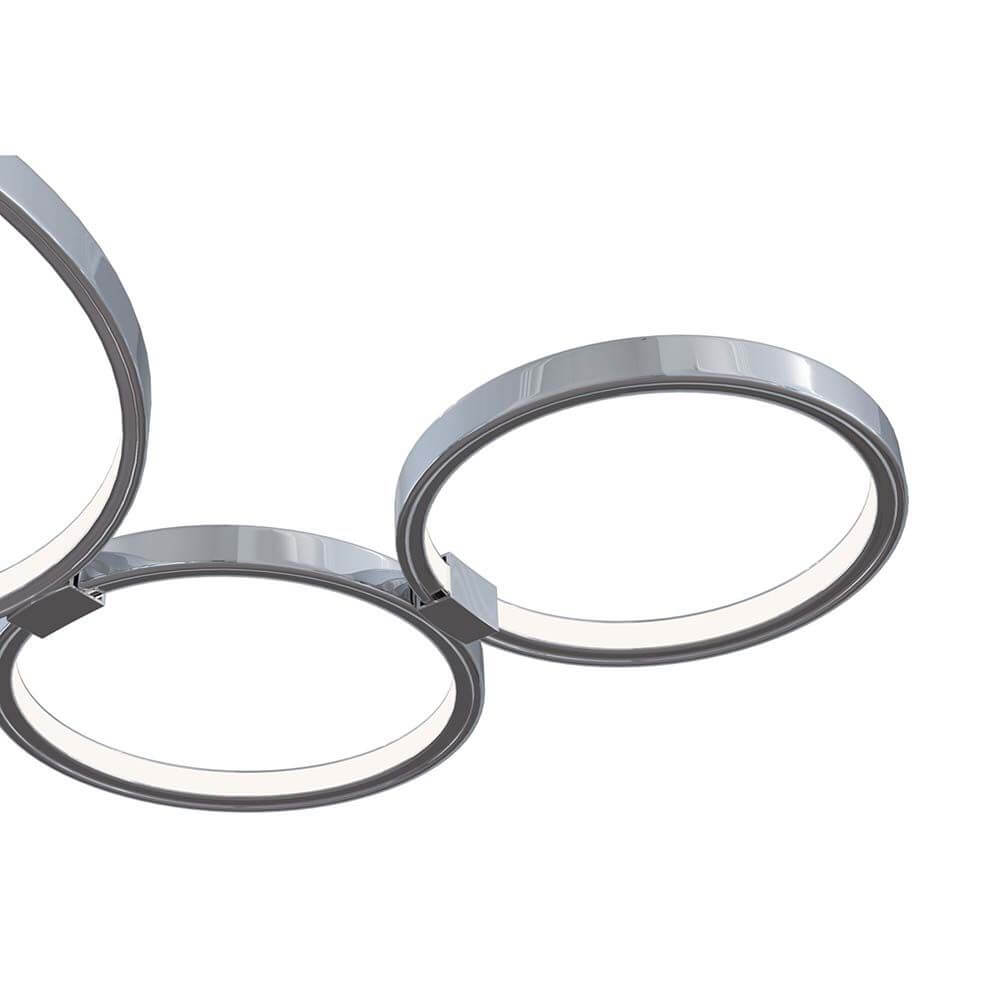 Olympia Deckenleuchte Modern mit metallischem Rahmen und integriertem LED Modul in modernem Design.