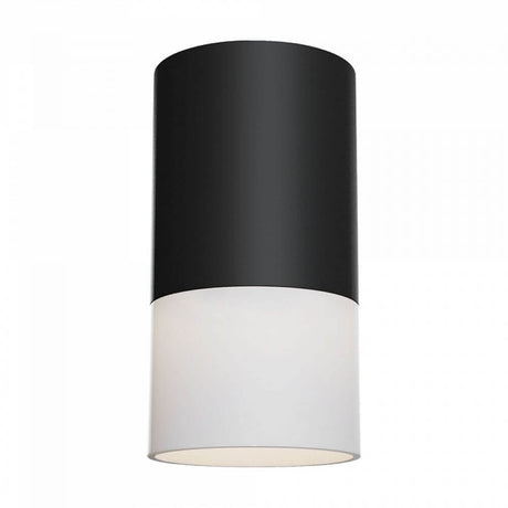 Pauline Deckenleuchte mit modernem Design, Aluminium- und Acrylrahmen in Schwarz und Weiß.