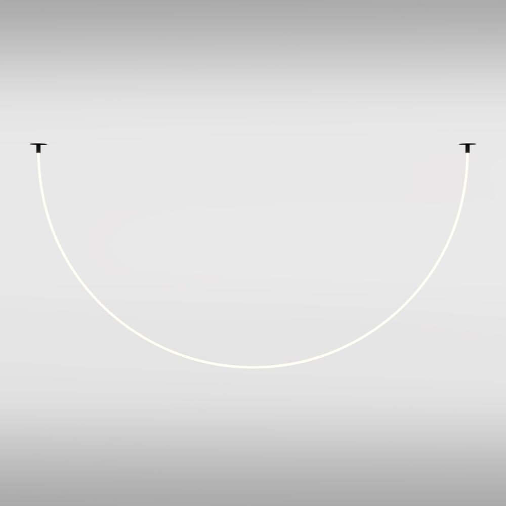 LED Pendelleuchte Tau 400cm in modernem Design mit eleganter Kabel-Hängung.