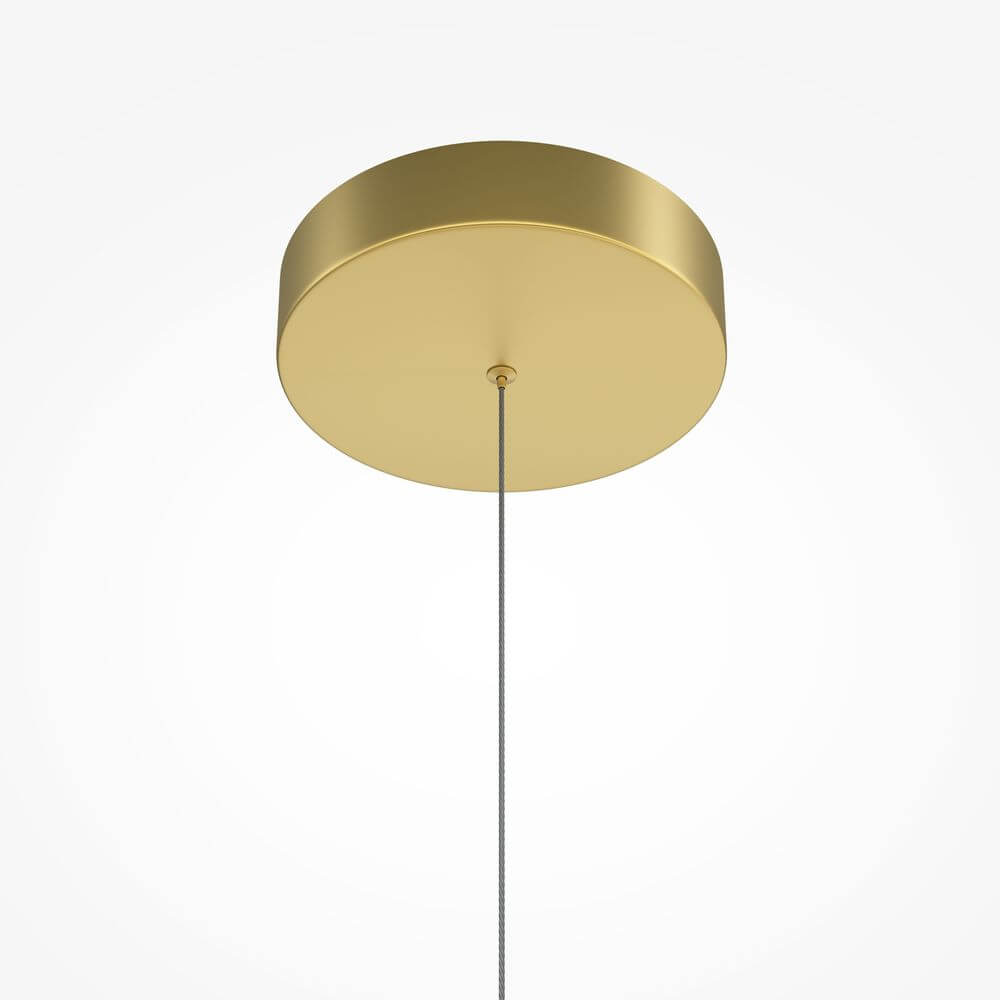LED Pendelleuchte Radiance Gold 3000K - eleganter goldfarbener Baldachin mit flexibler Aufhängung.