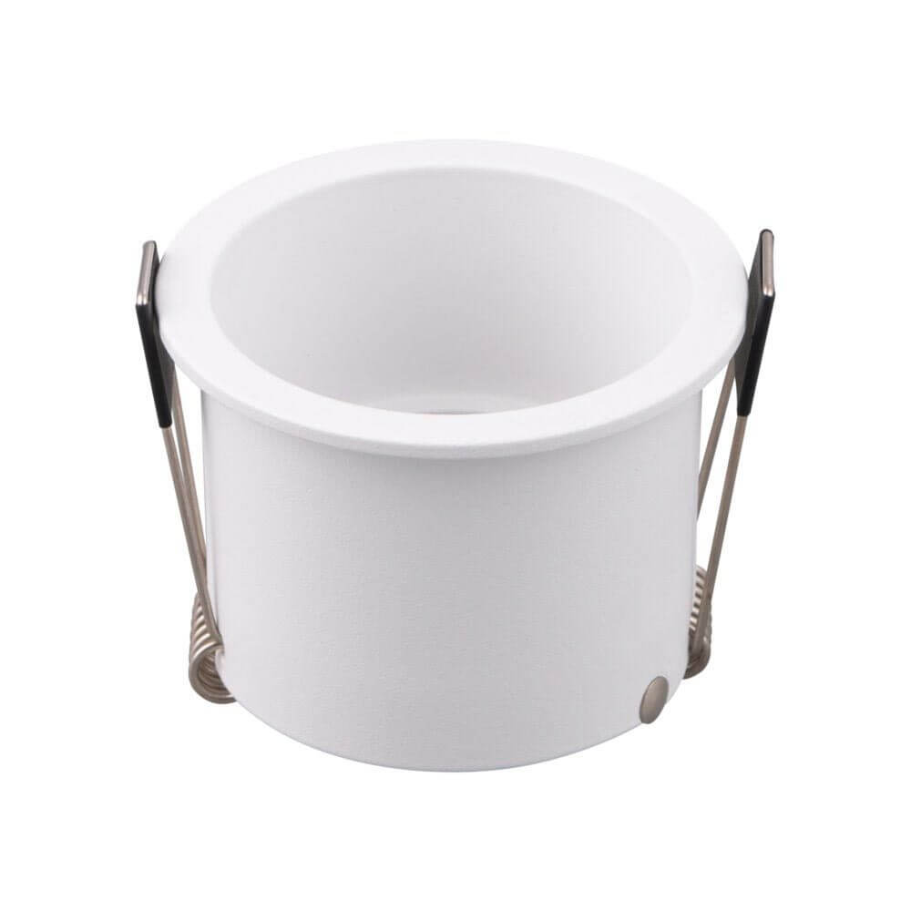 Reif Einbaustrahler klein in weißem, rundem Design mit Halterungen für einfache Installation