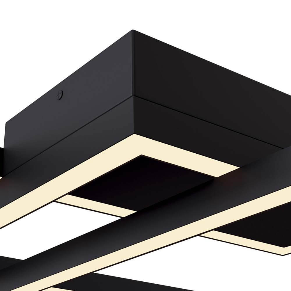 Rida LED Deckenleuchte mit modernem Metallrahmen und LED-Modul im minimalistischen Design.