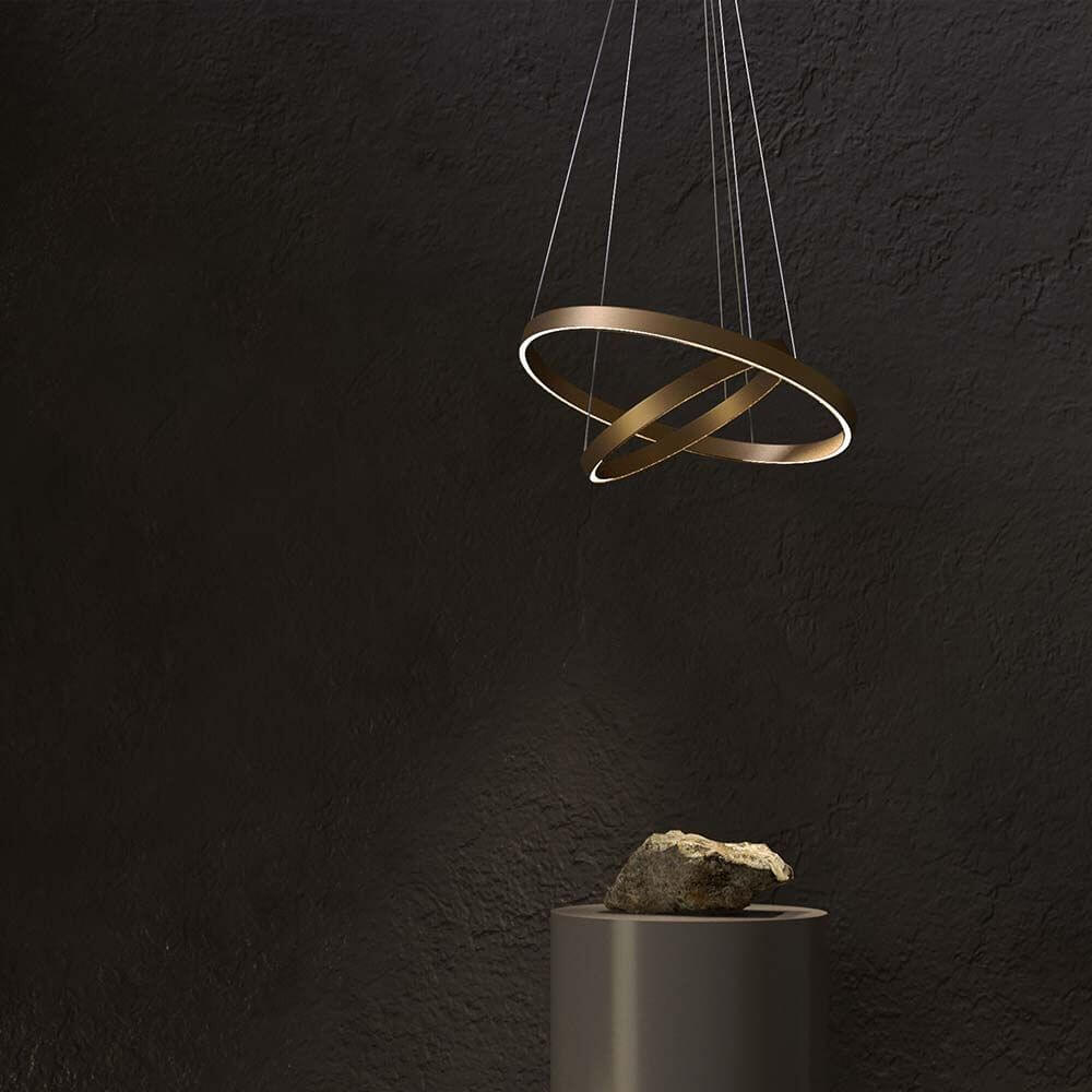Rim LED Pendelleuchte Ø 80cm