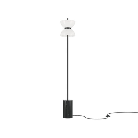 LED Kyoto floor lamp Ø 22cm with modern design and elegant black base.