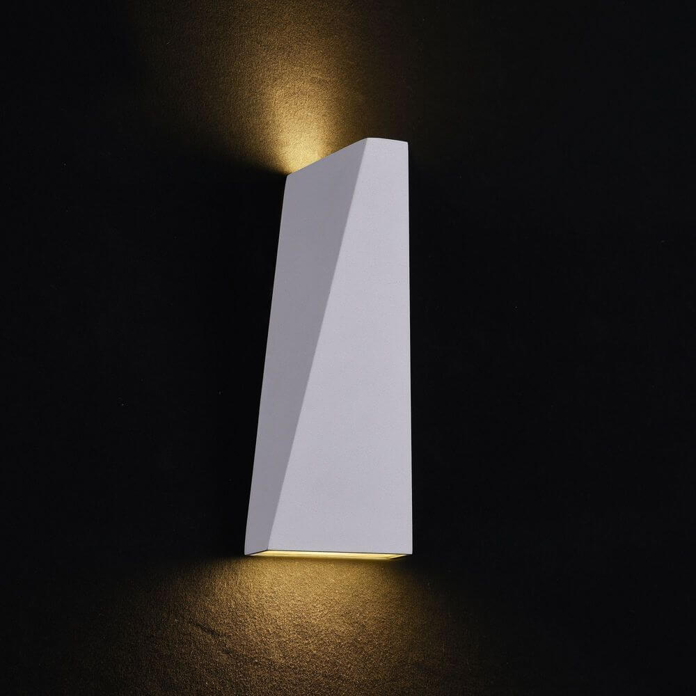 TimesSquare LED-Wandaußenlampe Big IP54, moderne Wandleuchte aus robustem Metall mit LED Modul.