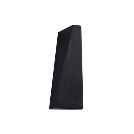 TimesSquare LED-Wandaußenlampe Big IP54 in modernem, schwarzem Design und robustem Metall.
