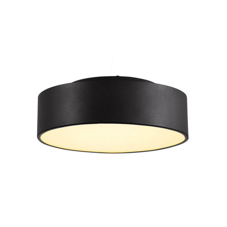 Medo 28 LED Deckenleuchte Schwarz optional abpendelbar mit elegantem Design und integriertem LED.
