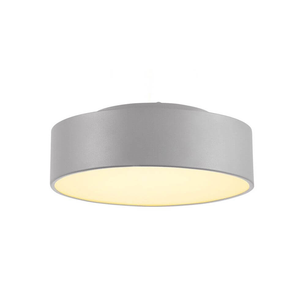 Medo 28 LED Deckenleuchte Silbergrau optional abpendelbar mit elegantem Design und hochwertiger Verarbeitung.