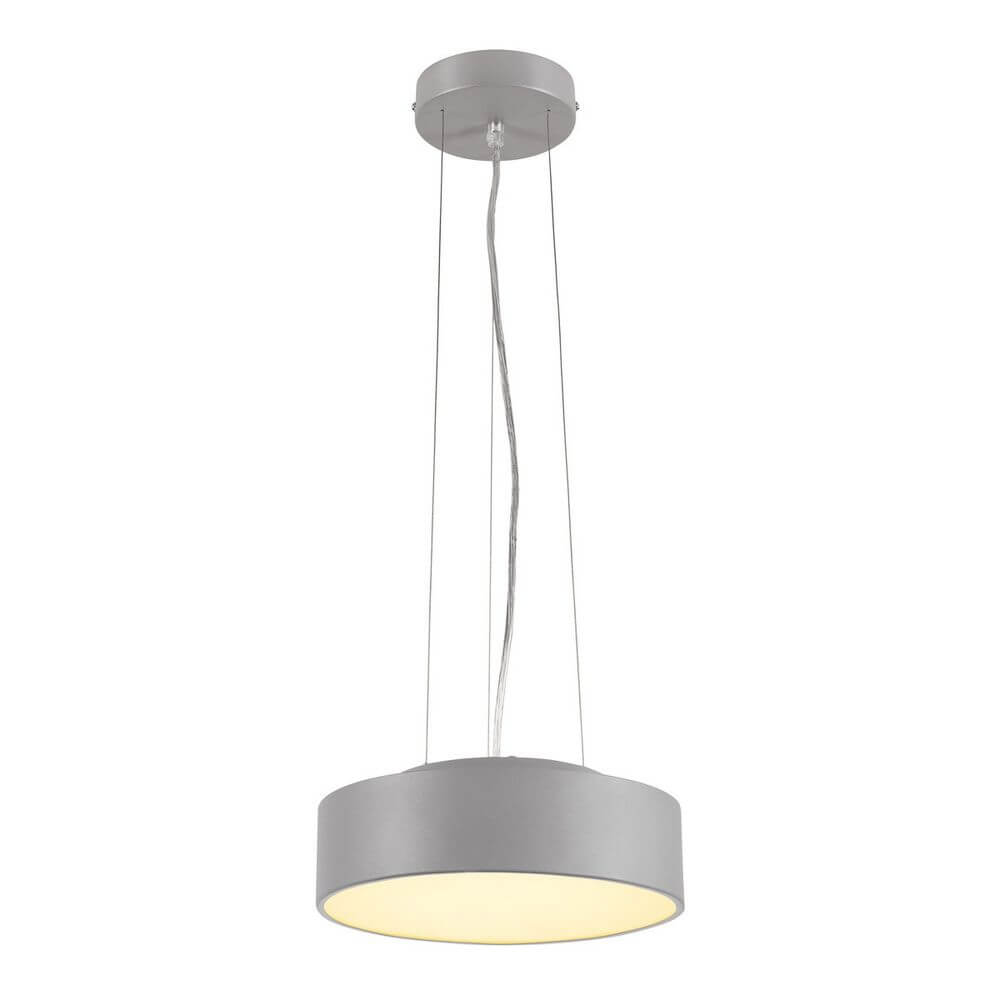 Medo 28 LED Deckenleuchte Silbergrau optional abpendelbar, moderne pendelleuchte in silbergrau, elegantes design
