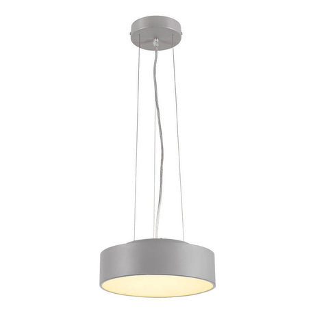 Medo 28 LED Deckenleuchte Silbergrau optional abpendelbar, moderne pendelleuchte in silbergrau, elegantes design
