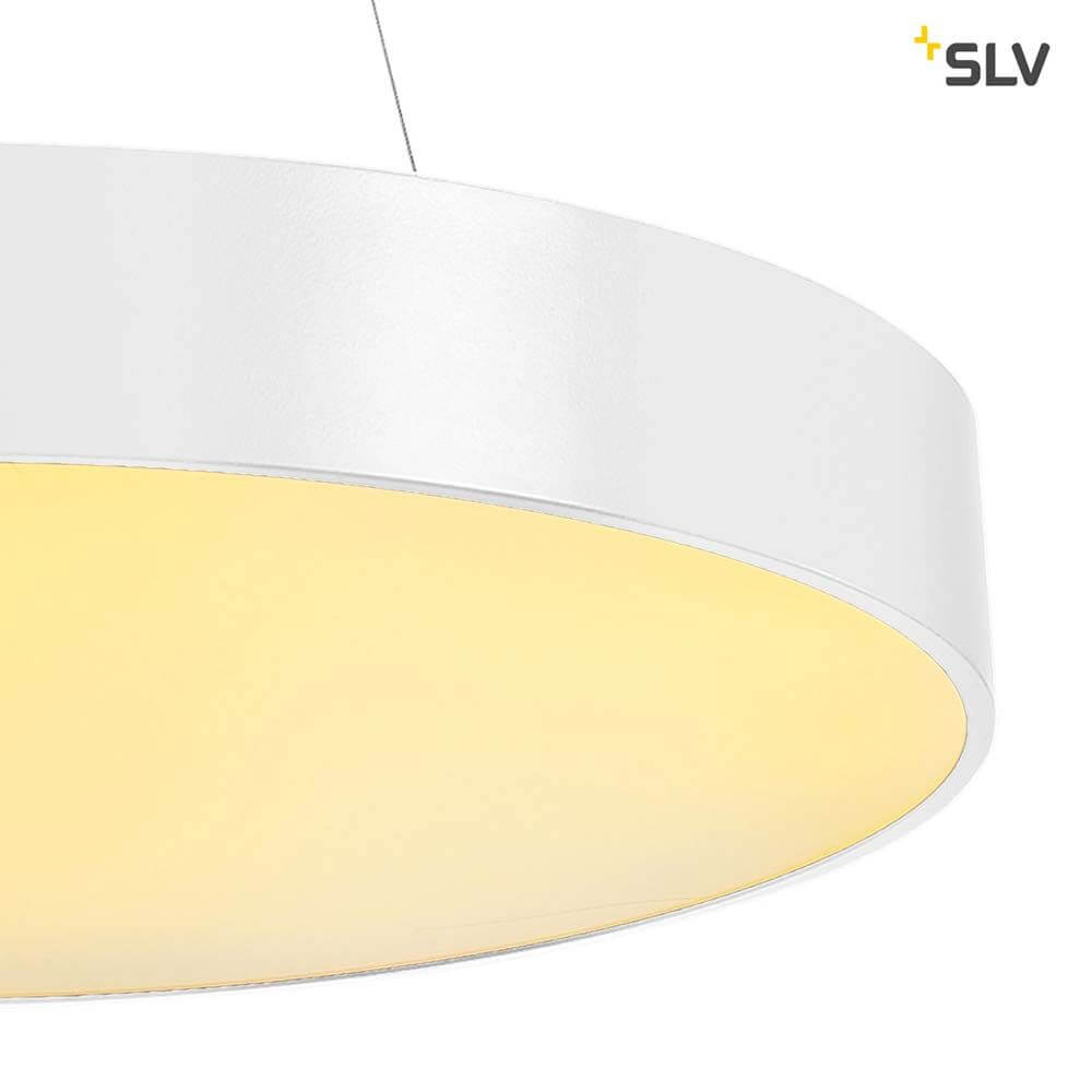 Medo 60 LED Deckenleuchte Weiß mit rundem, elegantem Design und warmem Licht.