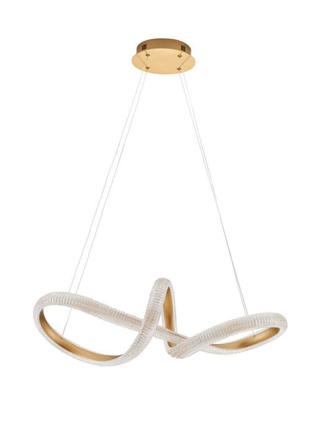 Lampada a ciondolo a LED MEDORA Ø 75,5 cm 3000k Ottone in ottone