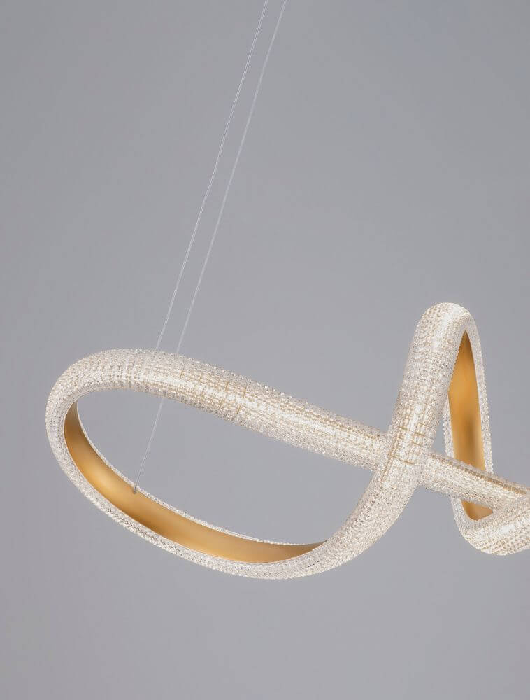 Medora LED Pendelleuchte Ø 75,5cm 3000K Messing-Gold mit elegantem Design und angenehmer Beleuchtung.