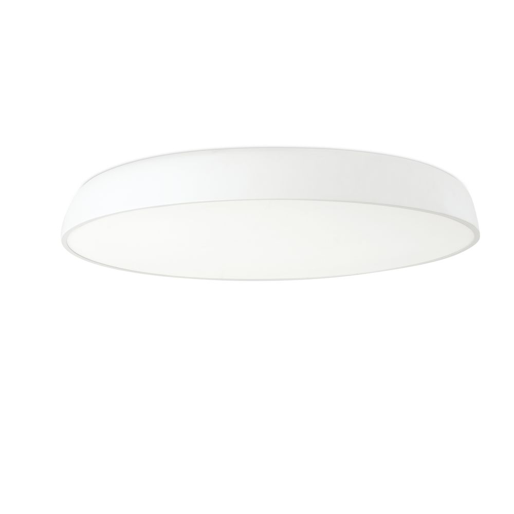 Mega LED Deckenlampe Ø 75cm Dimmbar Weiß - flache, unauffällige Deckenleuchte mit gleichmäßigem Licht.
