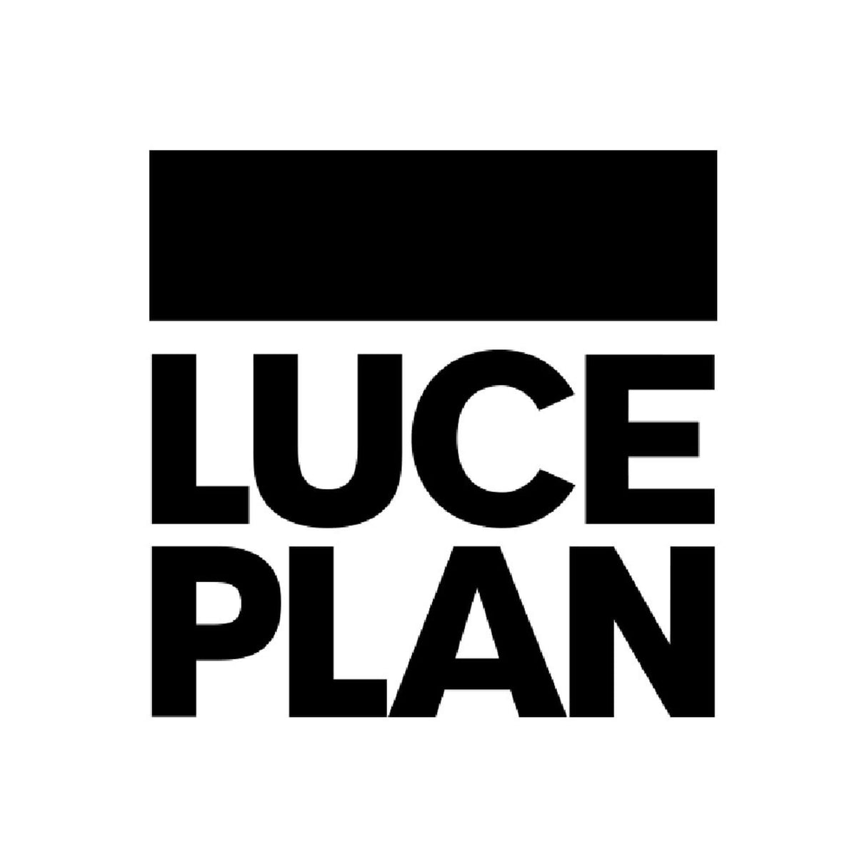 Luceplan Mesh Wireless Zubehör-Kit Logo von Luceplan in monochromatischem Design.
