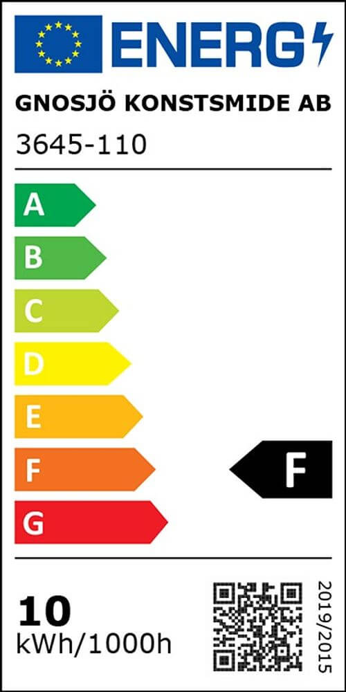 35m Micro LED Lichterkette 500 Warmweiße Dioden IP44 neben Energieeffizienzlabel F und 10 kWh/1000h