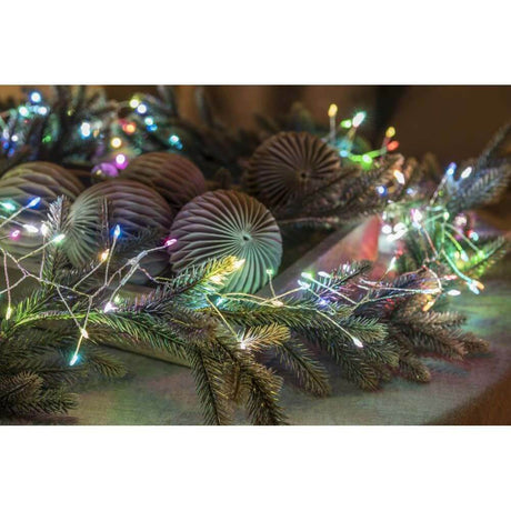 8.6m Micro LED string lights Firecracker with slow RGB color change 360 RGB diodes, festive lighting for Christmas decoration