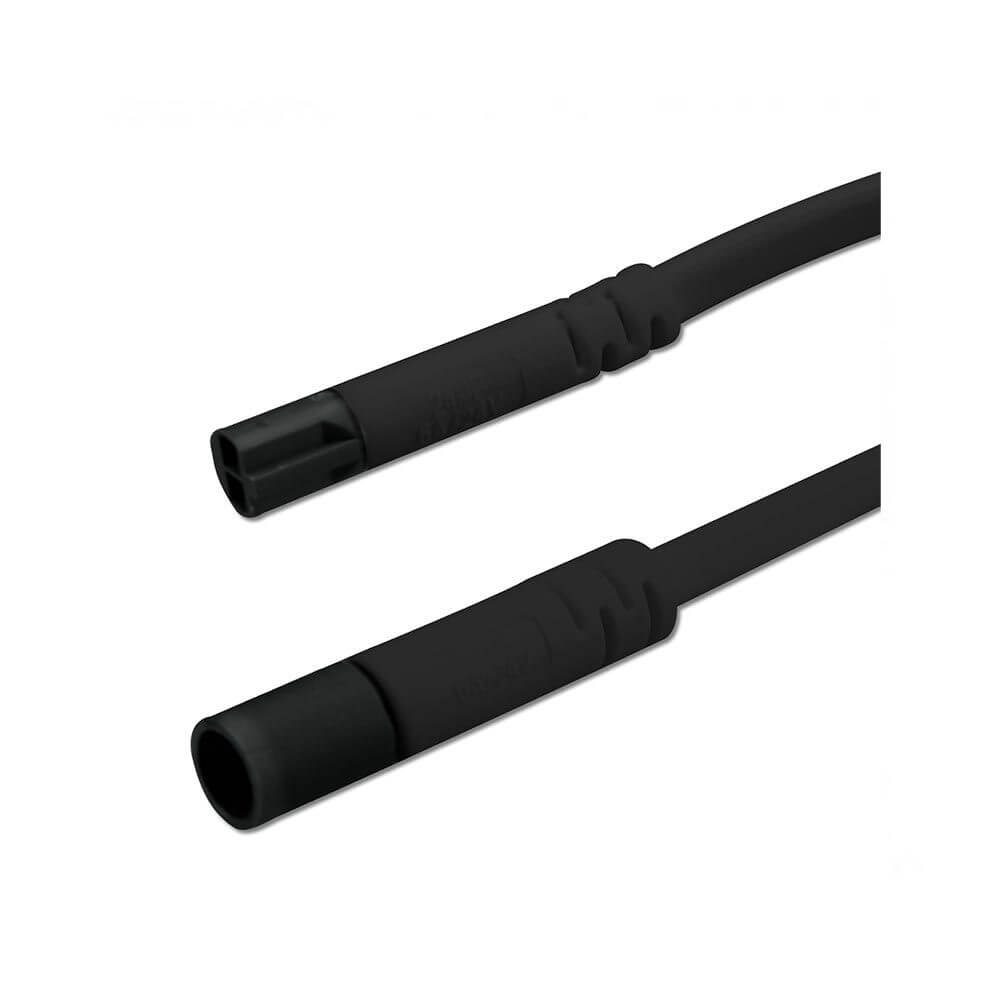 Mini-Plug Verlängerung männlich/weiblich 1m 2x0.75 Schwarz max. 24V/6A Kabelansicht