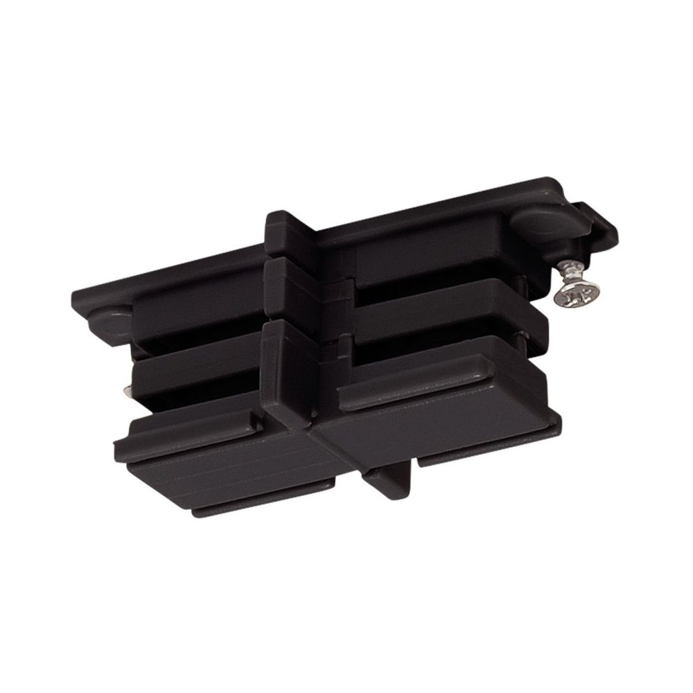 Mini-Verbinder für S-Track 3P.-Schiene isoliert Schwarz – mechanischer Leuchtenadapter für Hochvolt-Schienen-System.