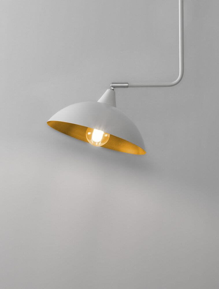 Mirba Pendelleuchte Schwenkbar E27 in Schwarz Gold mit schwenkbarem Lampenschirm für ein modernes Ambiente.