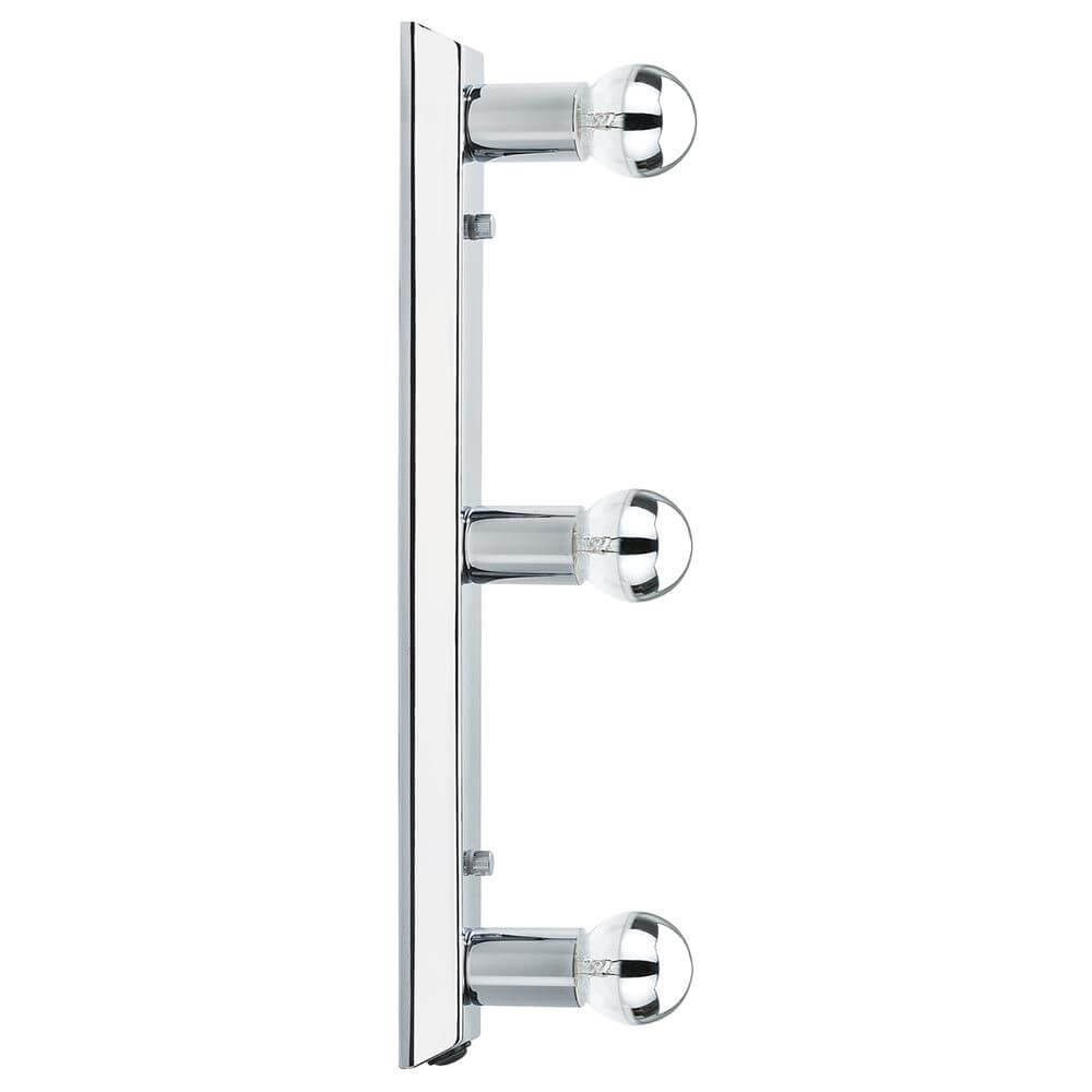 Mirror Regula Lichtleiste max. 3x40W E14 Chrom mit drei verspiegelten Leuchtmitteln für perfekte Ausleuchtung.