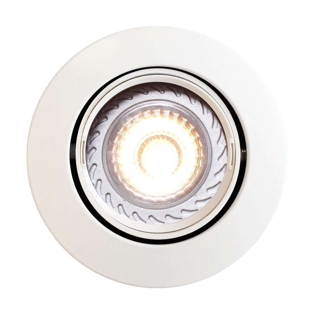 Mixit Pro Einbaustrahler mit weiß lackierter Oberfläche und modernem Design für Innen- und Außenanwendungen.
