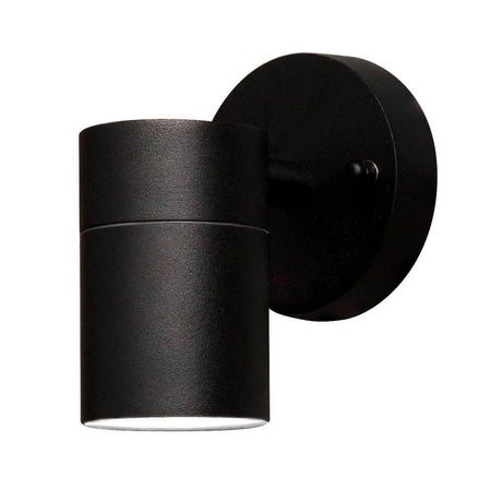Applique extérieure Modena noire, verre transparent, réflecteur au design moderne avec une élégante finition noire.