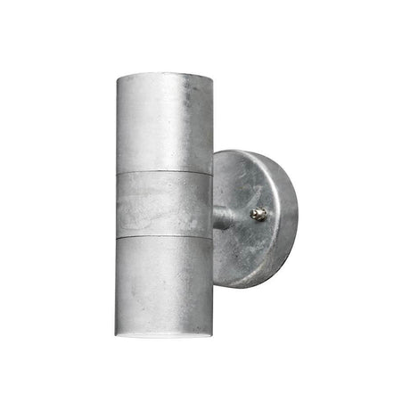 Modena Buitenwandlamp 2-vlamig gegalvaniseerd staal in modern design voor buitenruimtes.