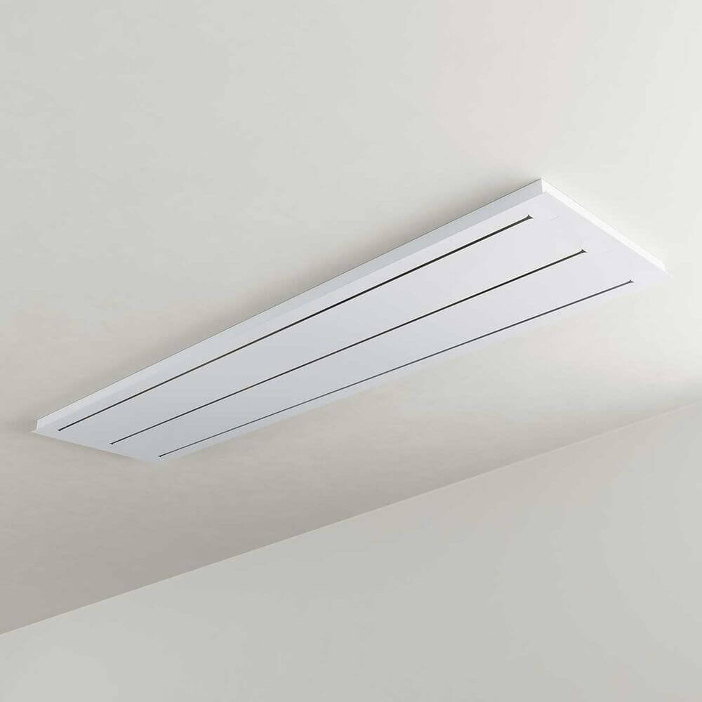 s.luce Baldacchino modulare a travi, multi-flame, rettangolare come elegante baldacchino da soffitto in design moderno.