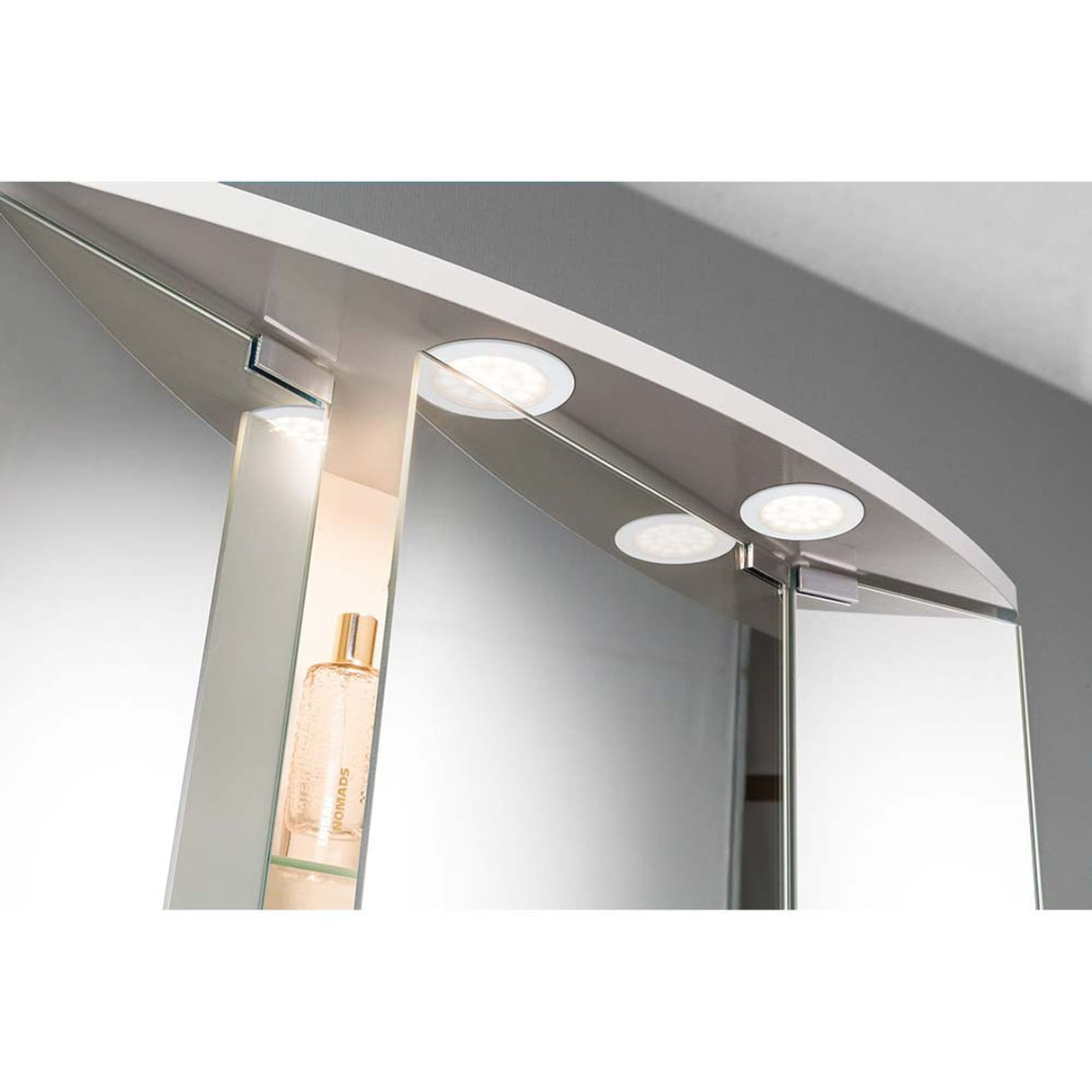 Möbel EBL Set rund LED 2x2,5W 6VA 12V 3000K Weiß Alu