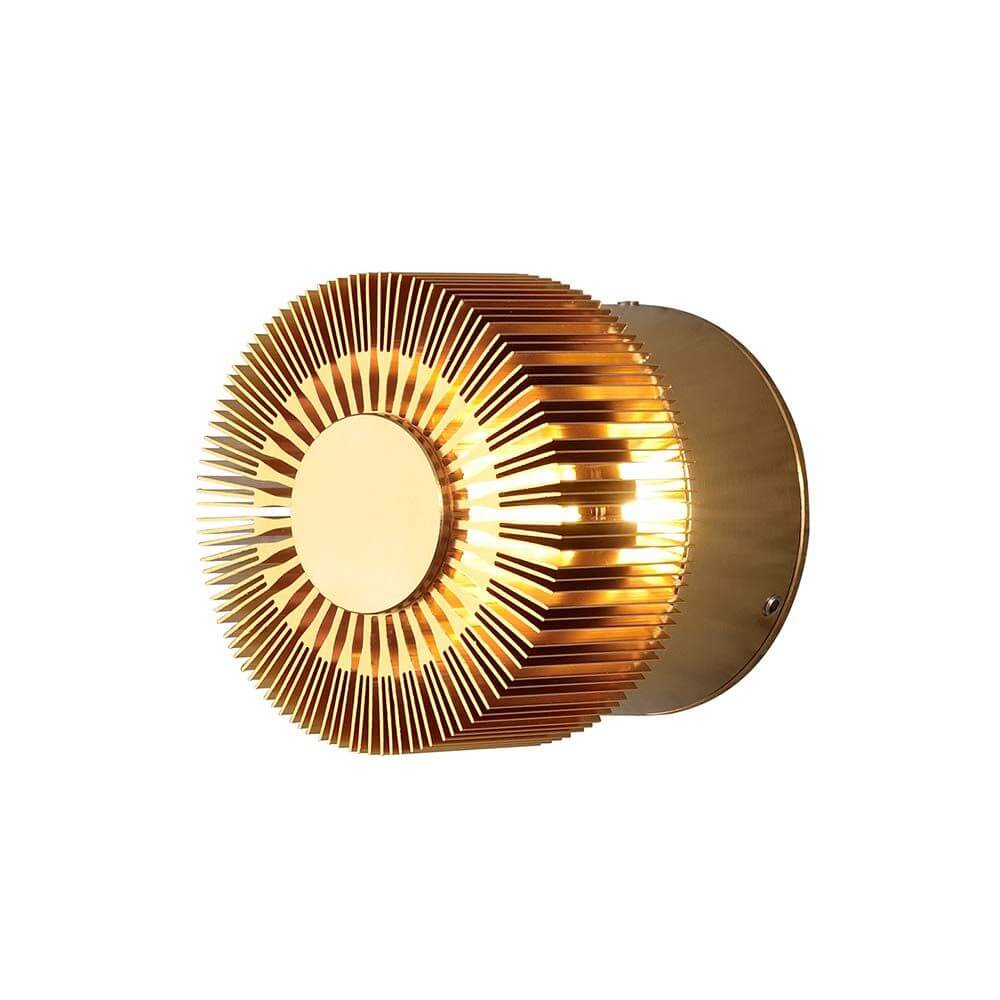 Monza LED Effekt Außen-Wandleuchte Bronzefarben mit elegantem Design und warmem Licht.
