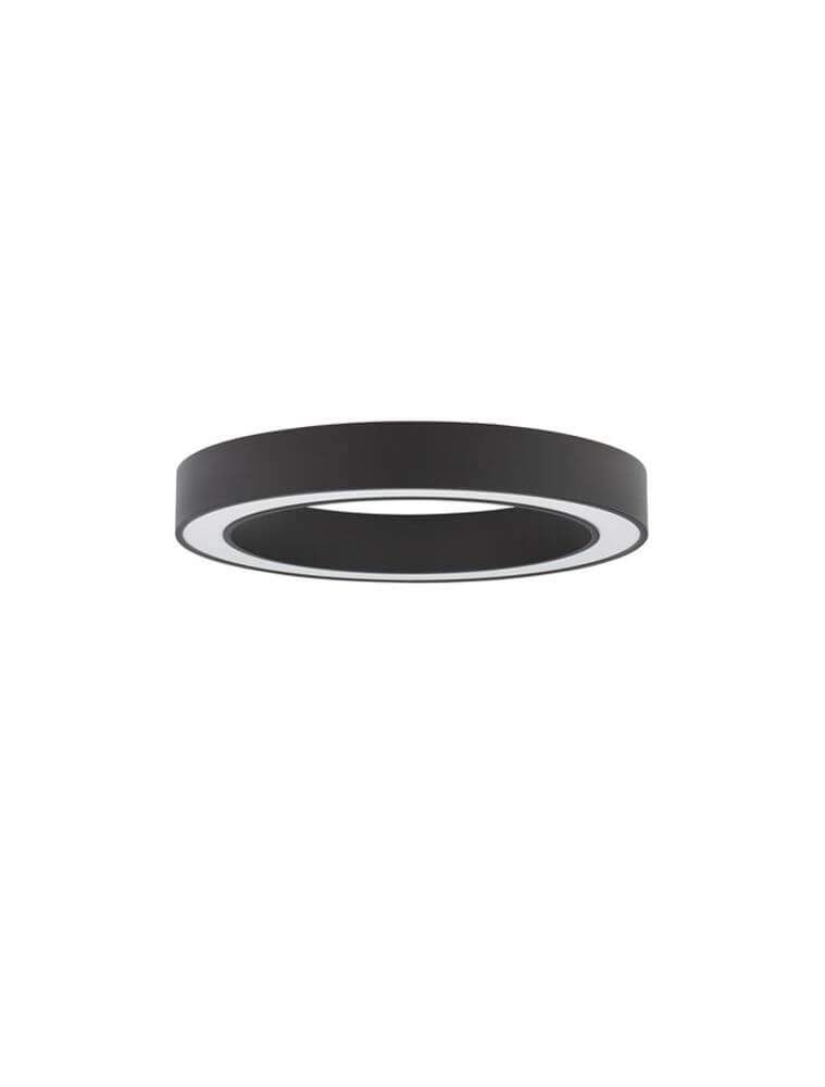 Morbido LED Deckenleuchte Ø 60cm 2700, 4000K in modernem schwarzem Design.