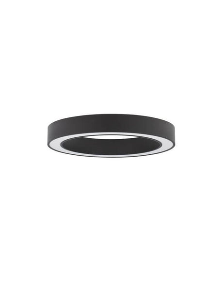 Plafonnier Morbido LED Ø 60 cm 2700, 4000K au design noir moderne.